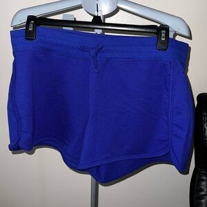 Athletic Blue Mid-Length Shorts